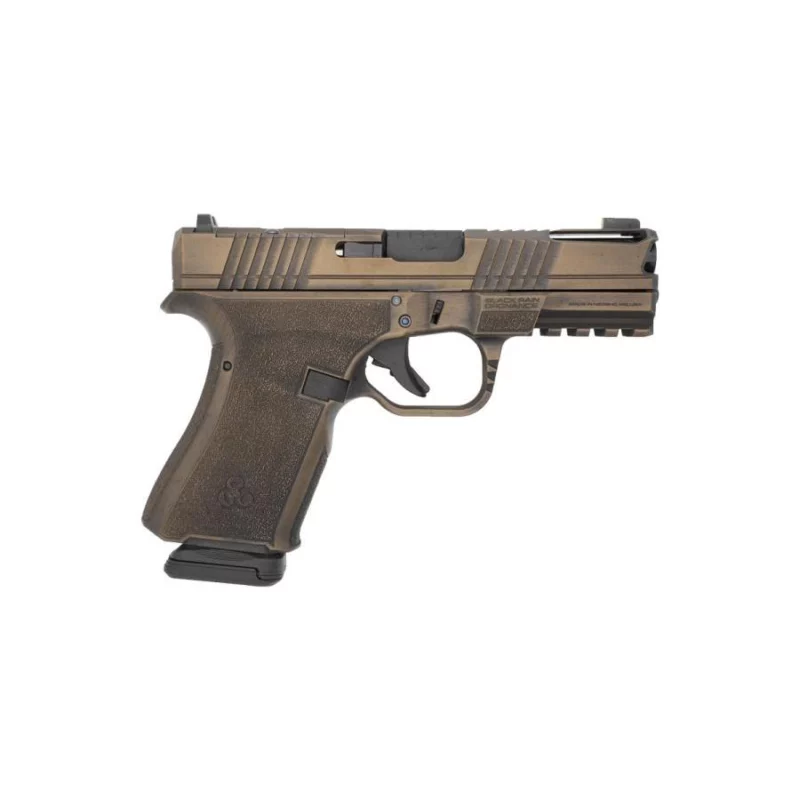 Black Rain Ordnance Frontline+ 9mm compact handgun in burnt bronze finish