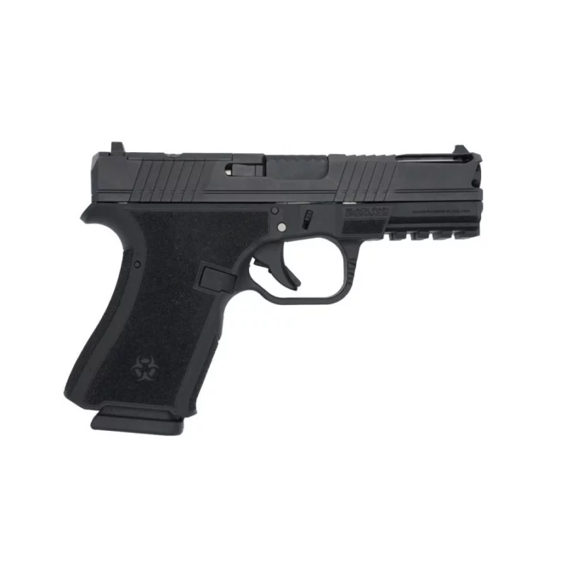 Black Rain Ordnance Frontline 9mm compact pistol in black finish with 15-round magazine