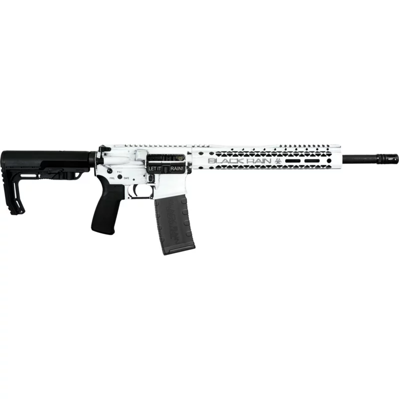 Black Rain Ordnance Spec+ Fusion rifle 5.56 16in white battleworn