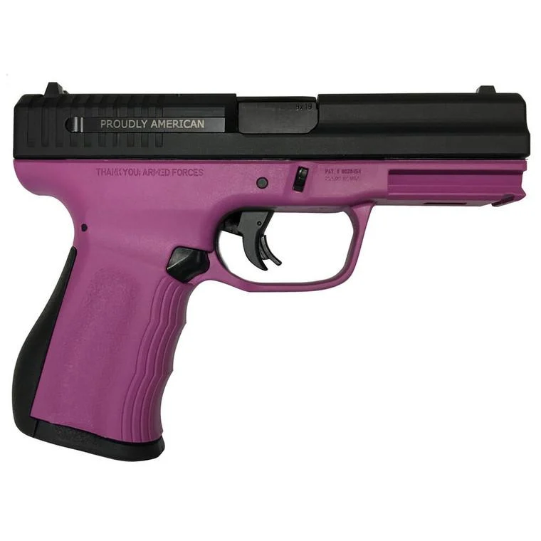 FMK 9C1 G2 9mm compact pistol pink grip black slide