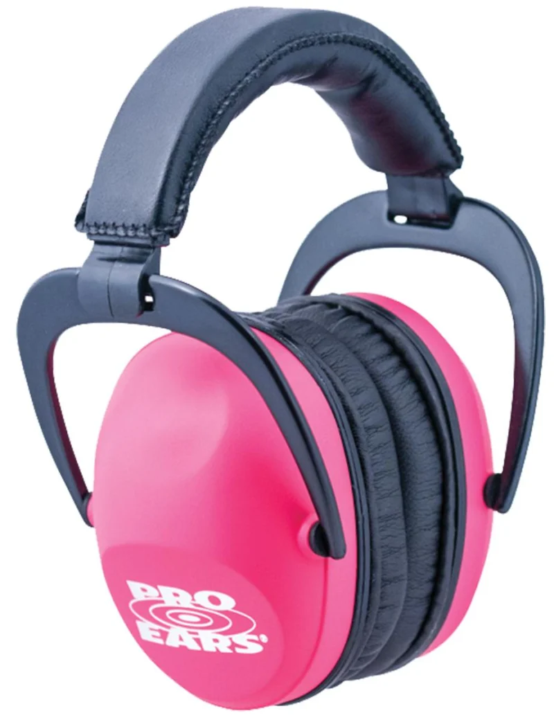 Altus Brands ProEars Ultra Sleek Pink hearing protector with adjustable headband