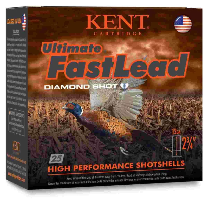 Kent Cartridge Ultimate Fast Lead 12 Gauge 2.75 inch #4 shot 25 per box