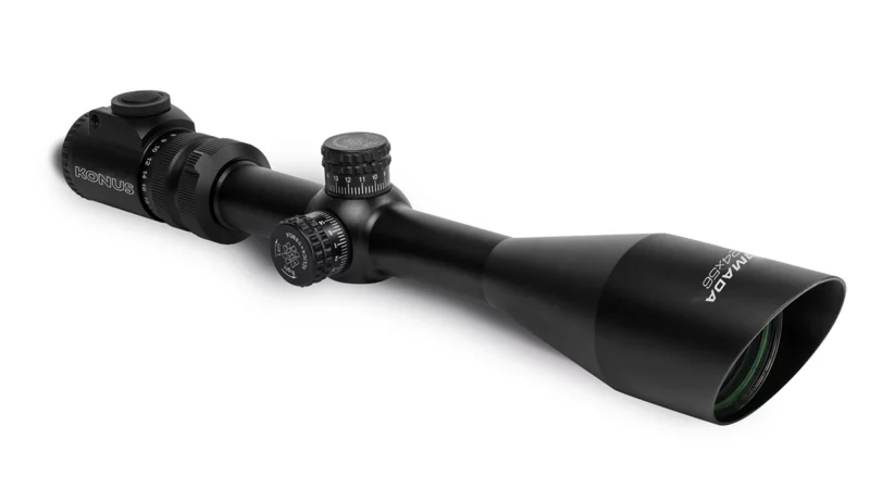 Konus Armada 6-24x56mm rifle scope, black, dual-illuminated fine crosshair reticle