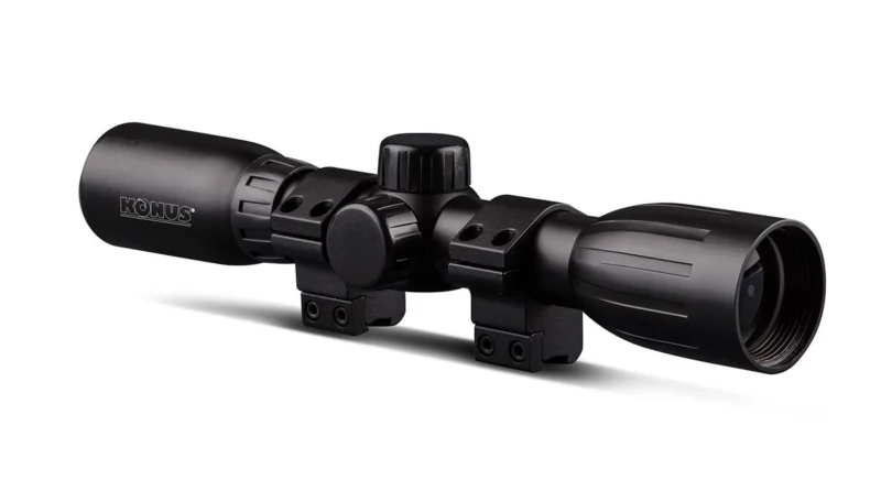 Konus KonusFire 4x32mm matte rifle scope with included mounting rings
