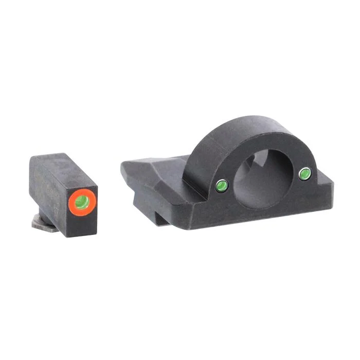 Ameriglo Ghost Ring Pro tritium sight set for Glock medium/small frame, orange front outline