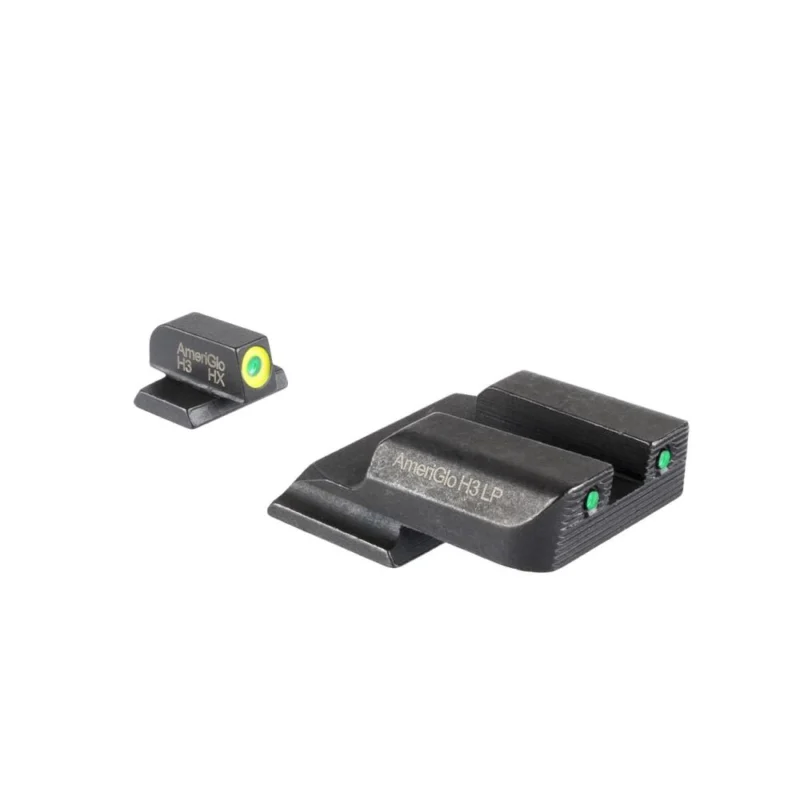 Ameriglo Trooper Tritium sight set for Smith & Wesson M&P, green rear and LumiGreen front
