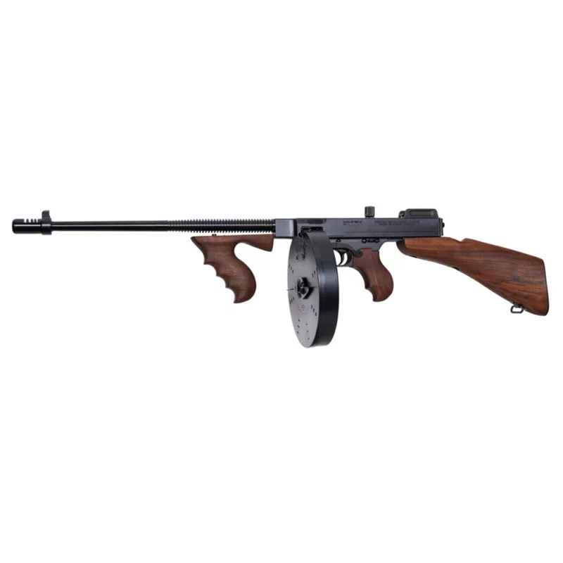 Auto-Ordnance Thompson 1927A1 Deluxe Carbine .45 ACP blued finish walnut stock with 100-round drum