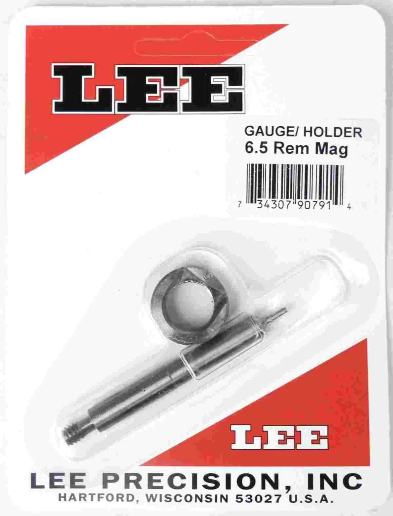Lee Precision Case Length Gage and Shell Holder for .450 Marlin, hardened steel