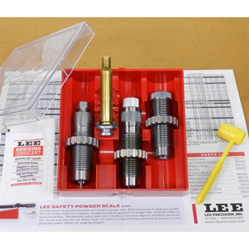 Lee Precision Pacesetter 3-Die Set for 7.62 x 39 mm Russian with storage case and accessories