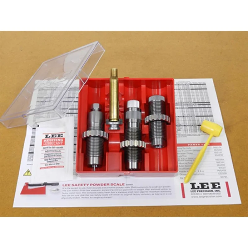 Lee Precision Pacesetter 3-Die Rifle Set for 6.5mm Creedmoor with full-length resizing die