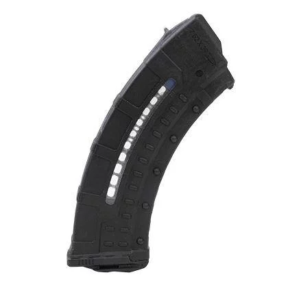 Leapers UTG RBTAKM30 30rd windowed 7.62x39mm polymer AK magazine, matte black