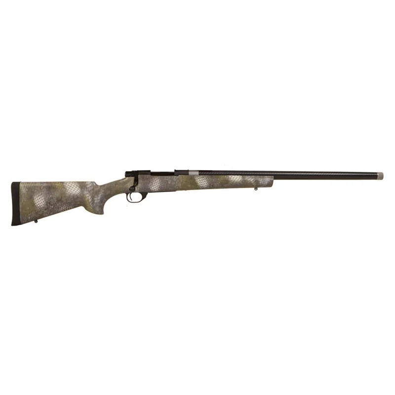 Legacy Sports International Howa Hogue 6.5 Creedmoor rifle with 24-inch carbon fiber threaded barrel and Kratos camo stock