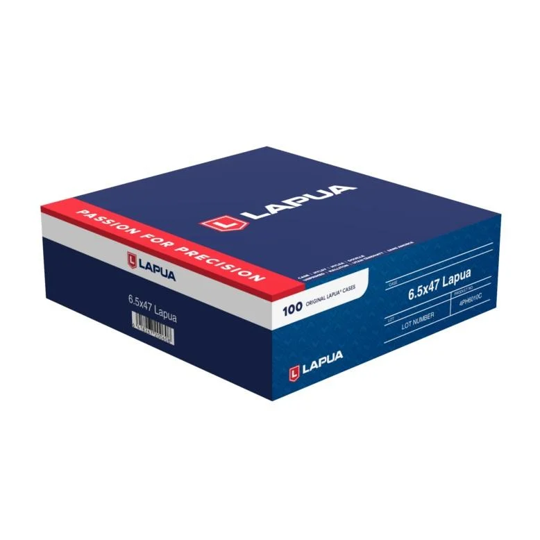 Lapua 6.5x47 unprimed brass cases 100 per box