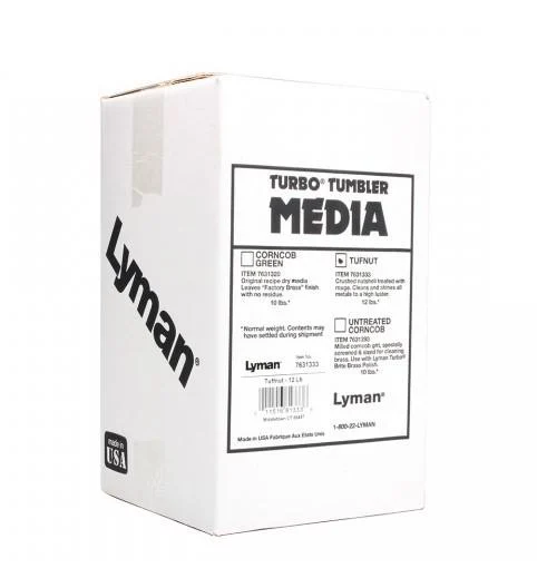 Lyman Turbo Tufnut Media 12 lb box tumbling media