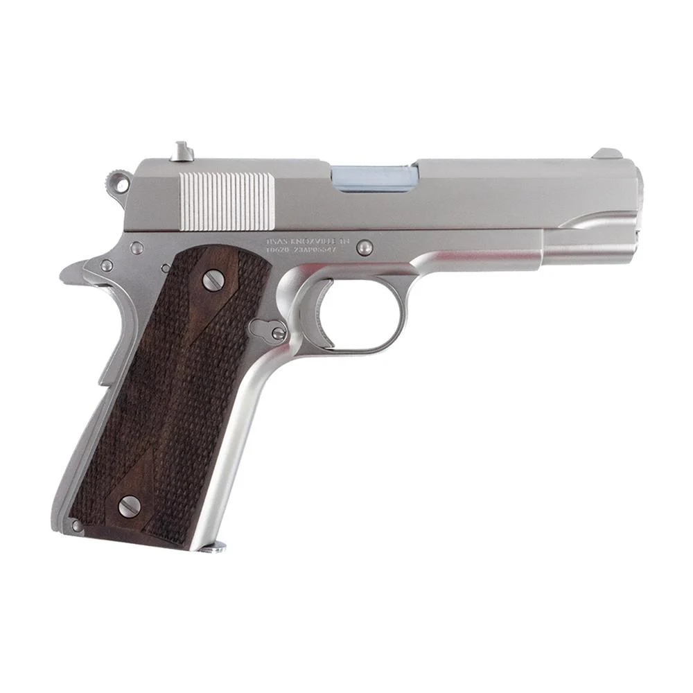 Tisas 1911 Tank Commander 9mm 4.25 inch nickel finish with walnut grips