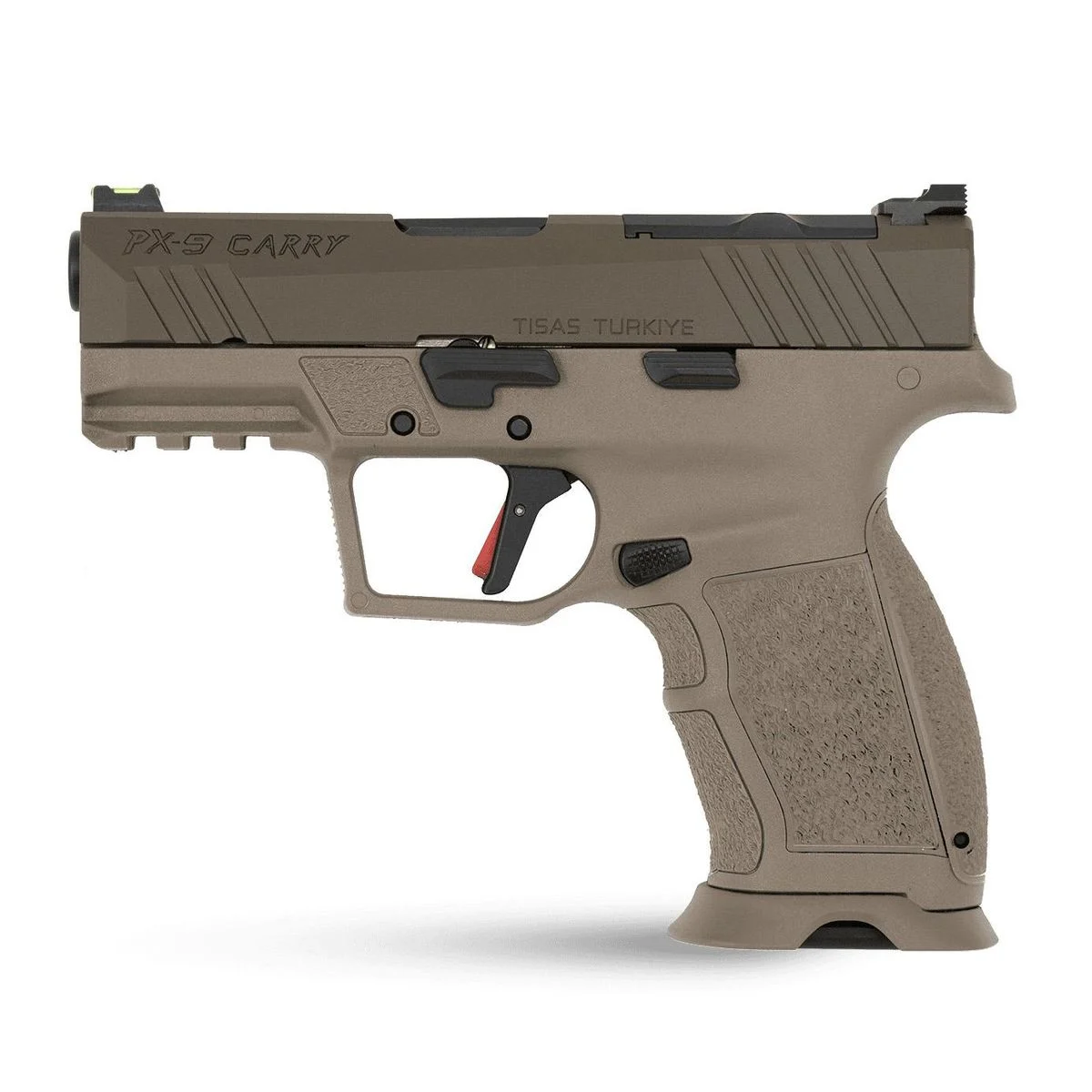 Tisas PX-9 9mm compact 3.5-inch polymer handgun with RMR-cut slide