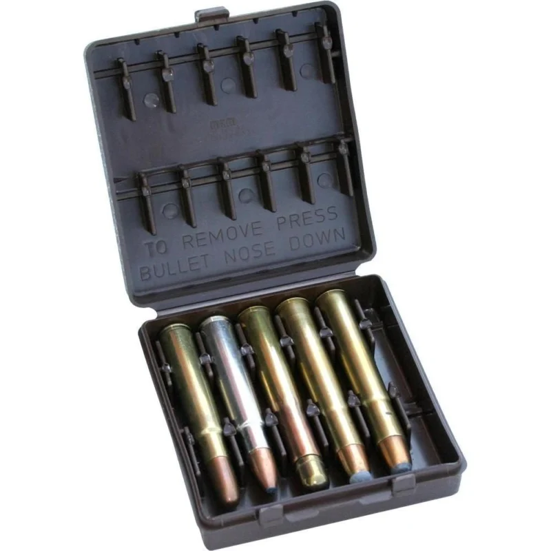 MTM African Big Game 10-round ammo wallet carrier brown for 378 Wby to 500 Nitro cartridges