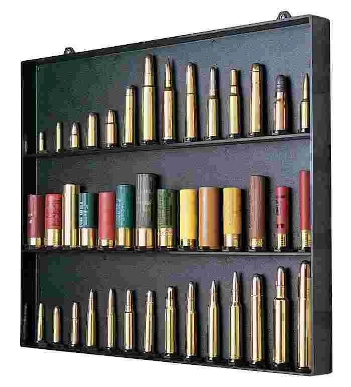 MTM Collector's Cartridge Display Board black holds 42 rounds