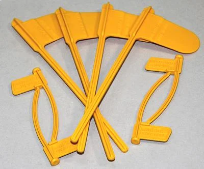MTM yellow chamber indicator flags 8-pack (4 pistol, 4 rifle)
