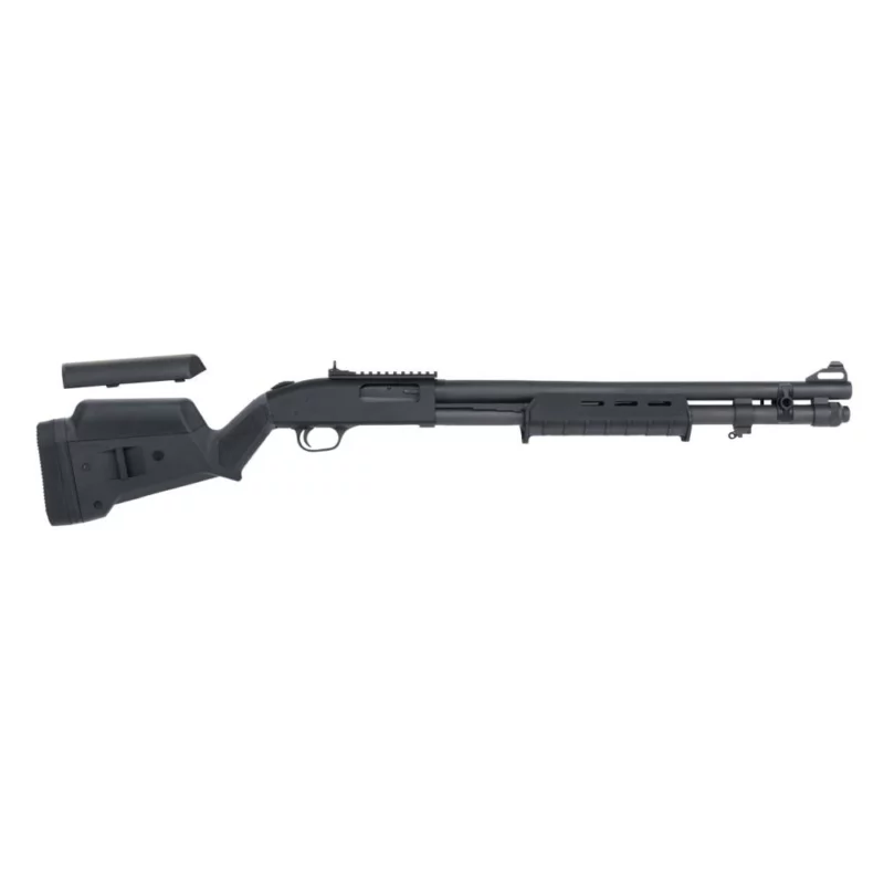 Mossberg 590A1 Magpul 12ga 20in Parkerized shotgun side view with XS ghost ring