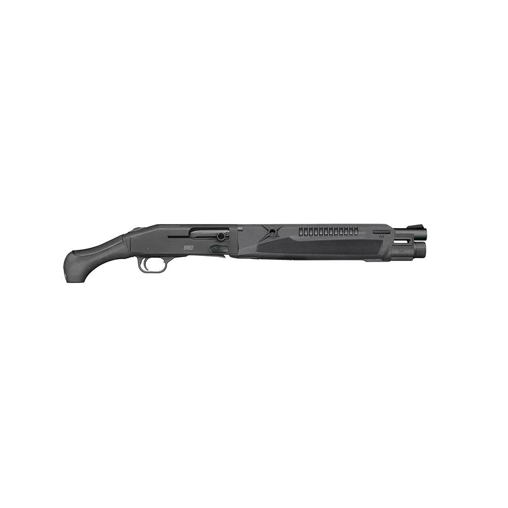 Mossberg 990 AfterShock SPX 12 Gauge semi-automatic shotgun, side profile, matte finish