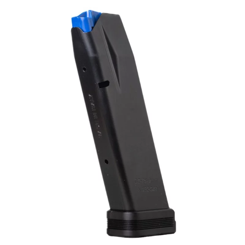 Mec-Gar Competition magazine for CZ 75B/85B/SP-01/Shadow/Shadow 2 in 9mm, black anti-friction