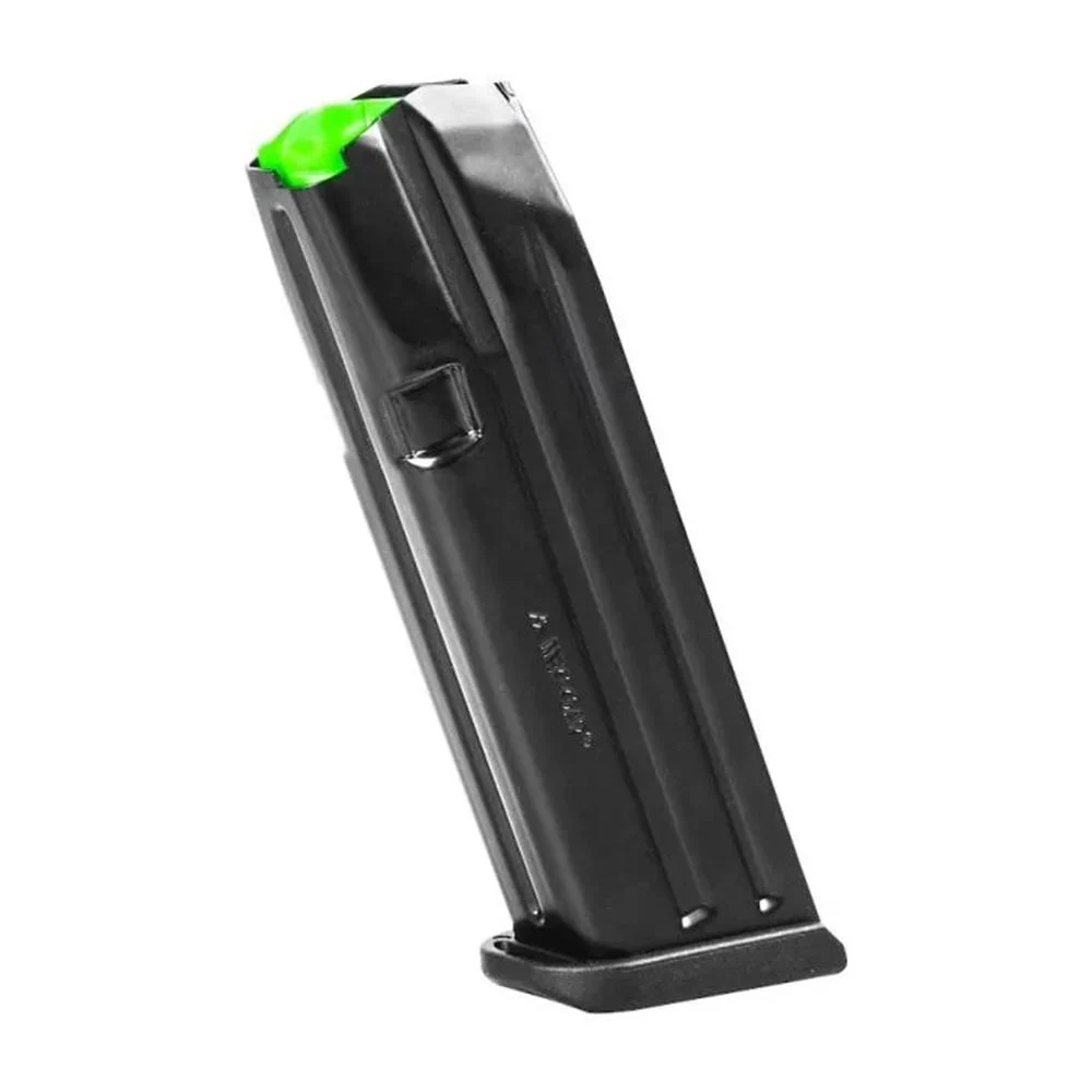 Mec-Gar 18rd 9mm magazine for Glock 17, black anti-friction coated steel and polymer