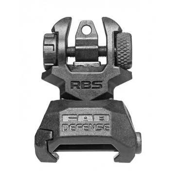 FAB Defense rear polymer flip-up sight black dual aperture 3mm 1.5mm