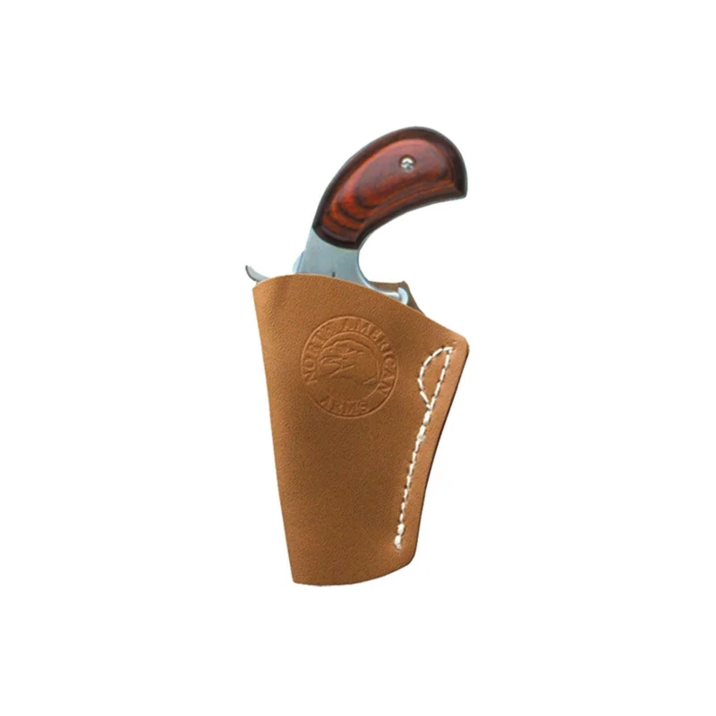 North American Arms HIP-M-BR brown leather inside-the-pants holster for .22 Magnum, right hand