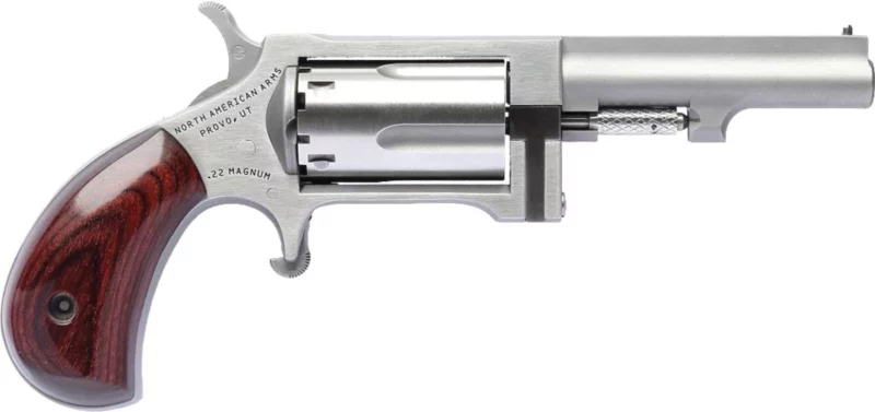 North American Arms Sidewinder 2.5in stainless revolver with rosewood bird's-head grip