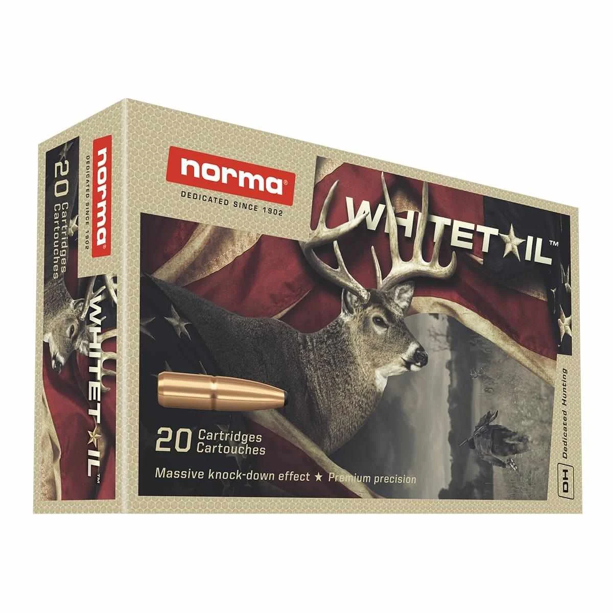 Norma WhiteTail 6.5 Jap 156gr PSP rifle ammunition 20-count box