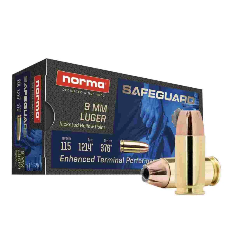 ma Safeguard 9mm Luger 115gr JHP 50/ct Ammo