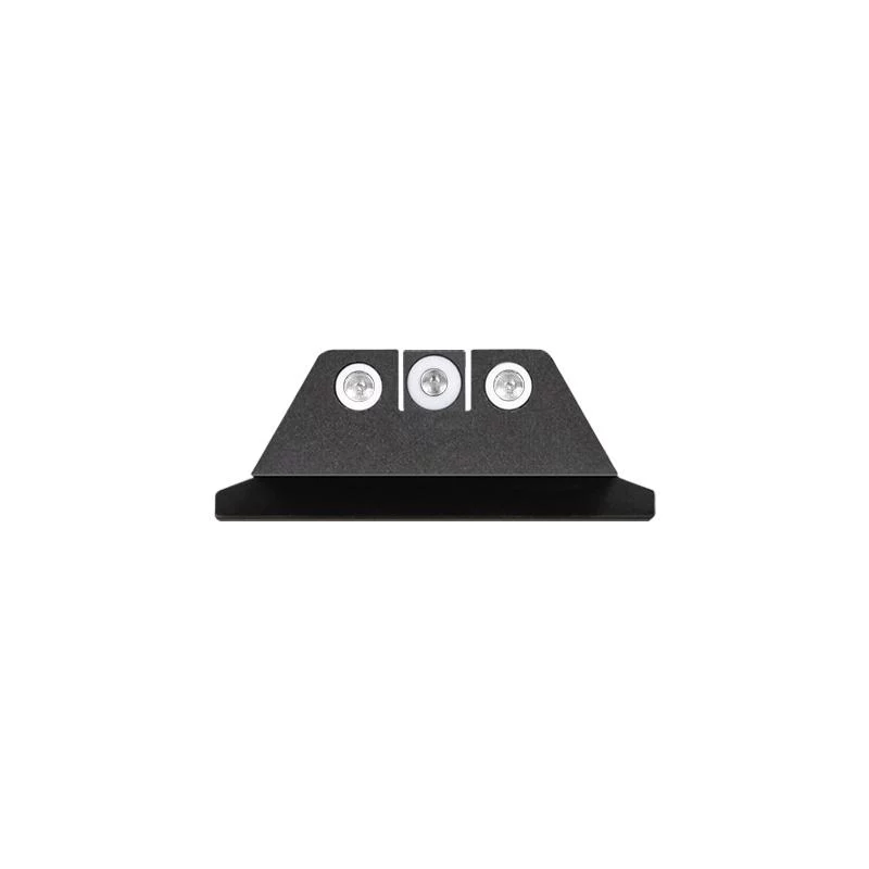 Night Fision Tritium front and rear night sight set for Smith & Wesson M&P, CNC steel, black nitride finish