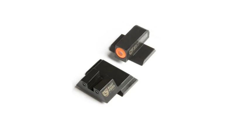 Night Fision Perfect Dot NS orange front and black U rear sight set for S&W M&P