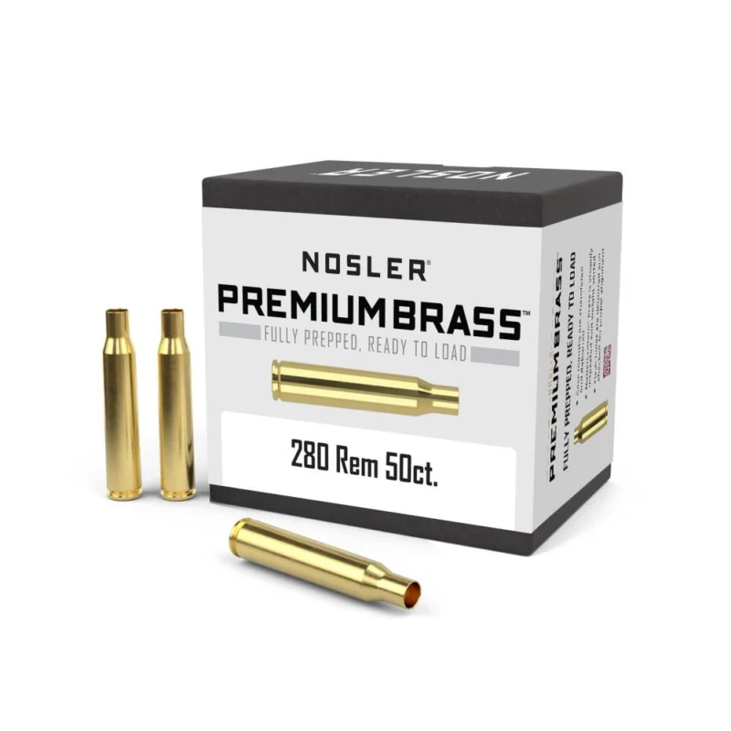 Nosler .280 Remington unprimed brass, 50-count product image