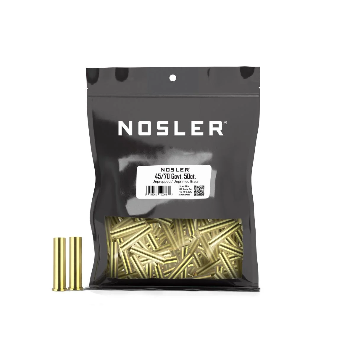 Nosler 45-70 Government unprimed bulk brass 50-count bag