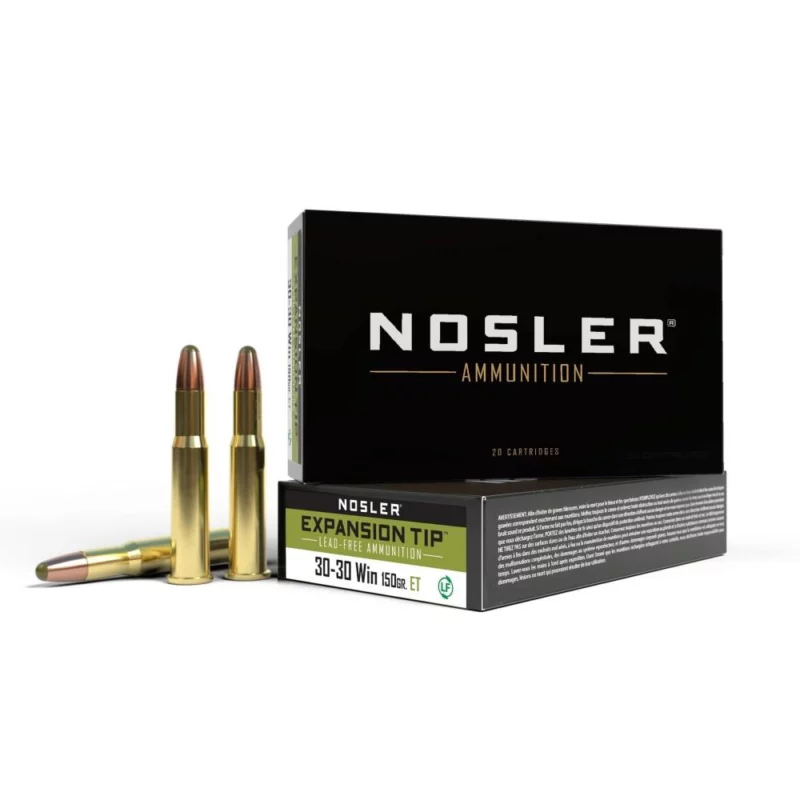 Nosler 30-30 Win 150 gr E-Tip lead-free rifle ammunition 20-count box