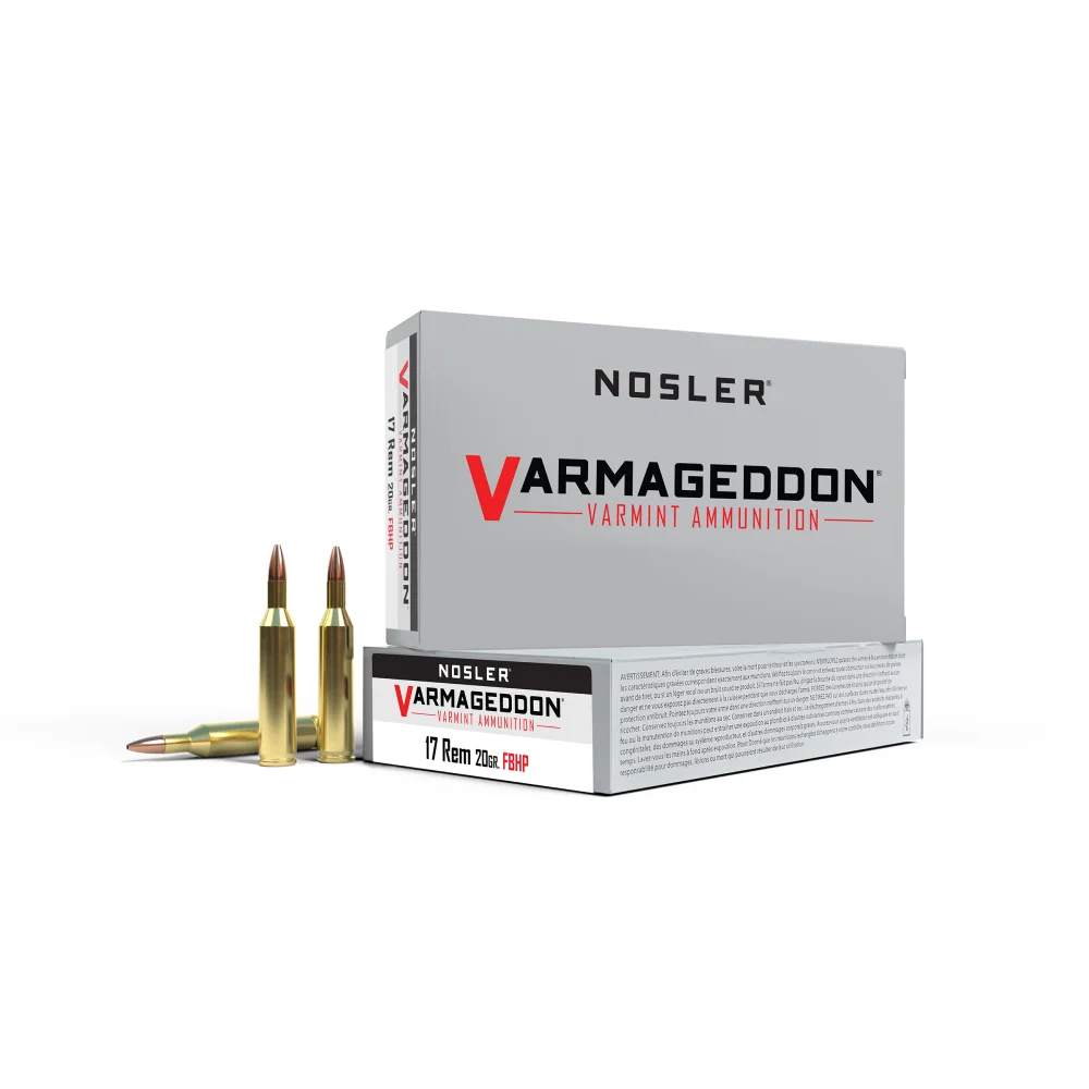 Nosler Varmageddon .17 Remington 20 Gr FBHP 20/Box ler Varmageddon .17 Remington 20 Gr FBHP 20/Box Ammo