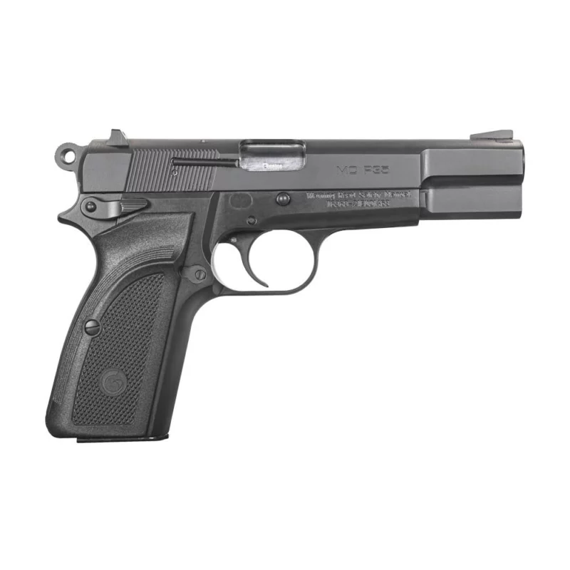 EAA Girsan MCP35 9mm pistol matte black steel frame with checkered polymer grip