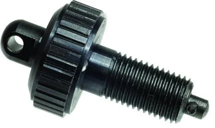 Outdoor Connection TOC barrel bolt with 360° swivel base for Mossberg 500, cold-rolled steel, blue/black finish