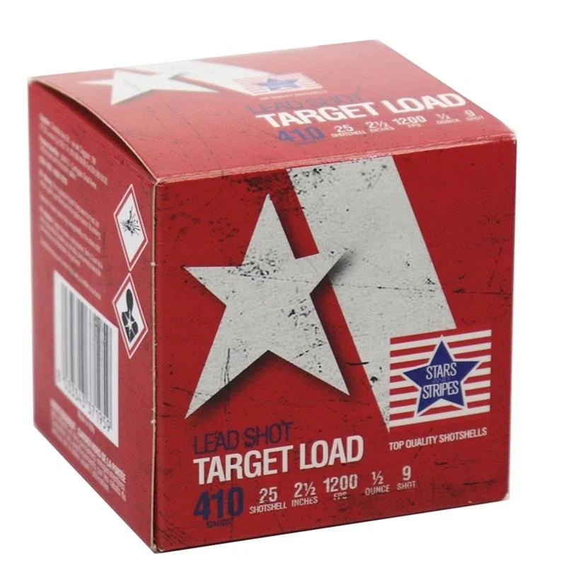 PPU Stars & Stripes 410ga 2-1/2" #9 25ct target shotshell box