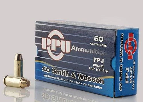 PPU PPH40F .40 S&W 165 gr FPJ 50-round box product image