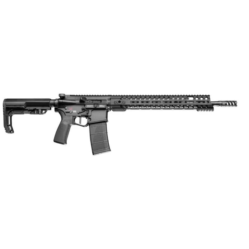 Patriot Ordnance Factory Renegade+ 5.56 CA-compliant rifle with 16.5 inch barrel, black
