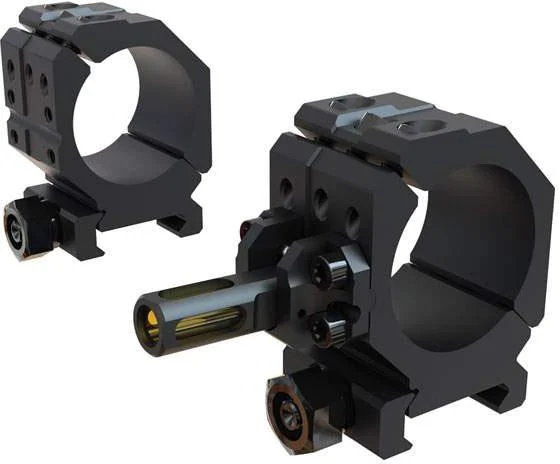 Wheeler Engineering 1" medium 2-piece Picatinny rail scope rings with swing-out anti-cant level