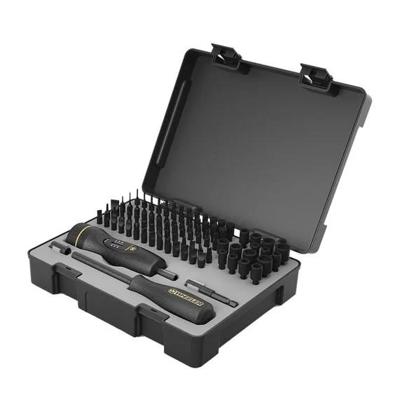 Wheeler 100-Piece Pro F.A.T. Wrench Screwdriver Set with molded case and textured grips