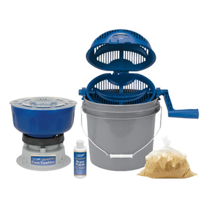 Frankford Arsenal Quick-N-EZ Case Tumbler Kit 110V with rotary separator and cleaning media