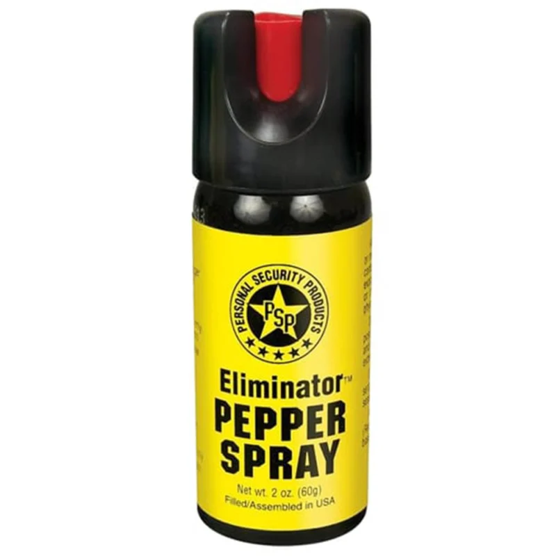 PSP Eliminator Pepper Gel 2 oz flip top canister with belt clip