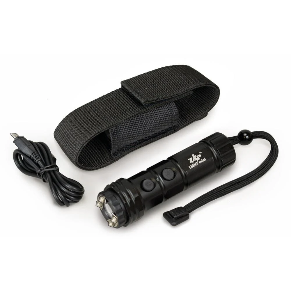 PSP Zap ZAPLM Mini stun gun 800,000V with built-in LED flashlight and USB charging