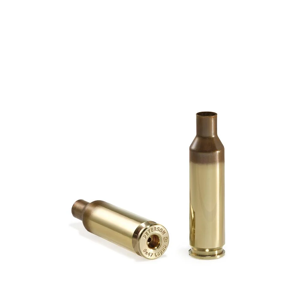 Peterson Cartridge 6x47 Lapua SRP unprimed brass 50ct box