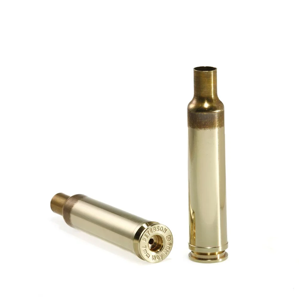 Peterson Cartridge 7mm Weatherby unprimed rifle brass 50 count box